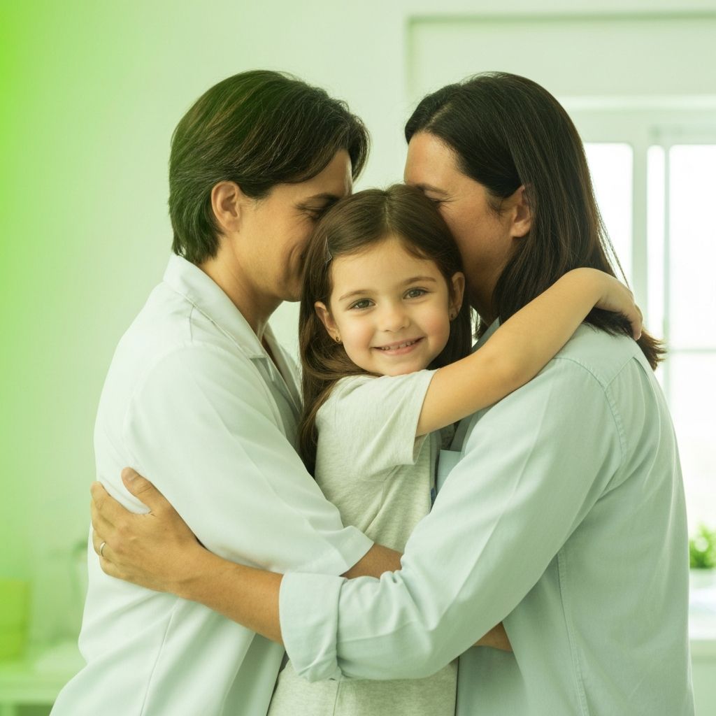 Laís com sua família